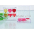 shine lip gloss/colorful lip gloss/heart shape lip gloss